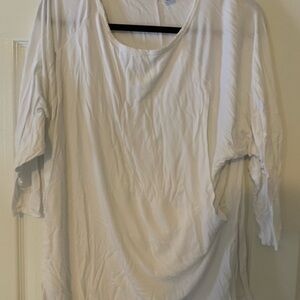 Elegant White Women's Maternity Top